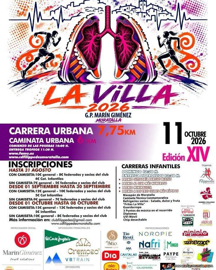 XIV edición Carrera y Caminata Urbana "LA VILLA"